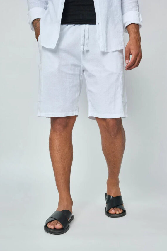 Lichte short met linneneffect
