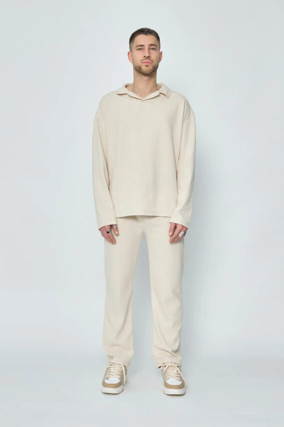 Set van geplooid T-shirt en broek