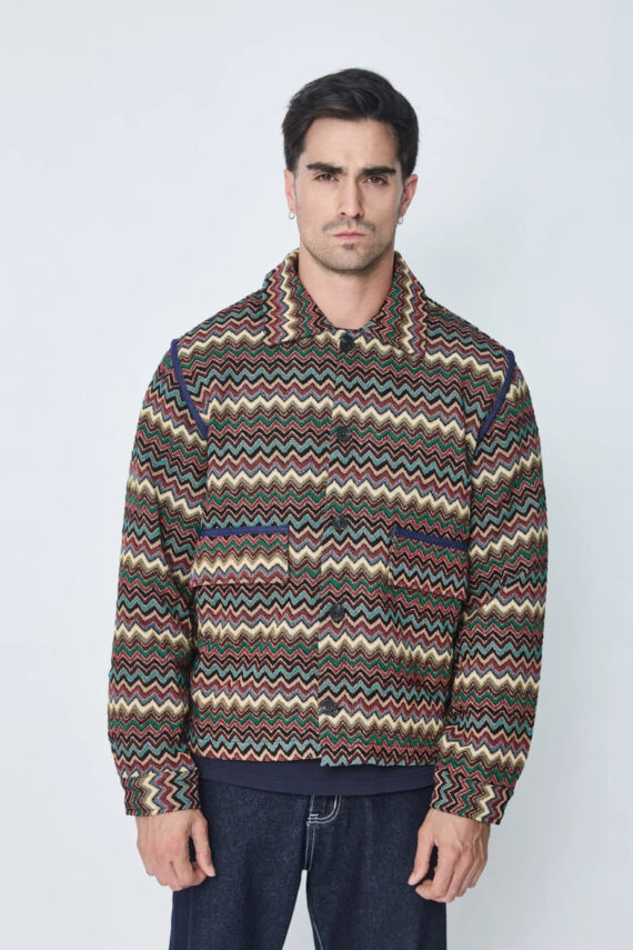 Overshirt met zigzagpatroon