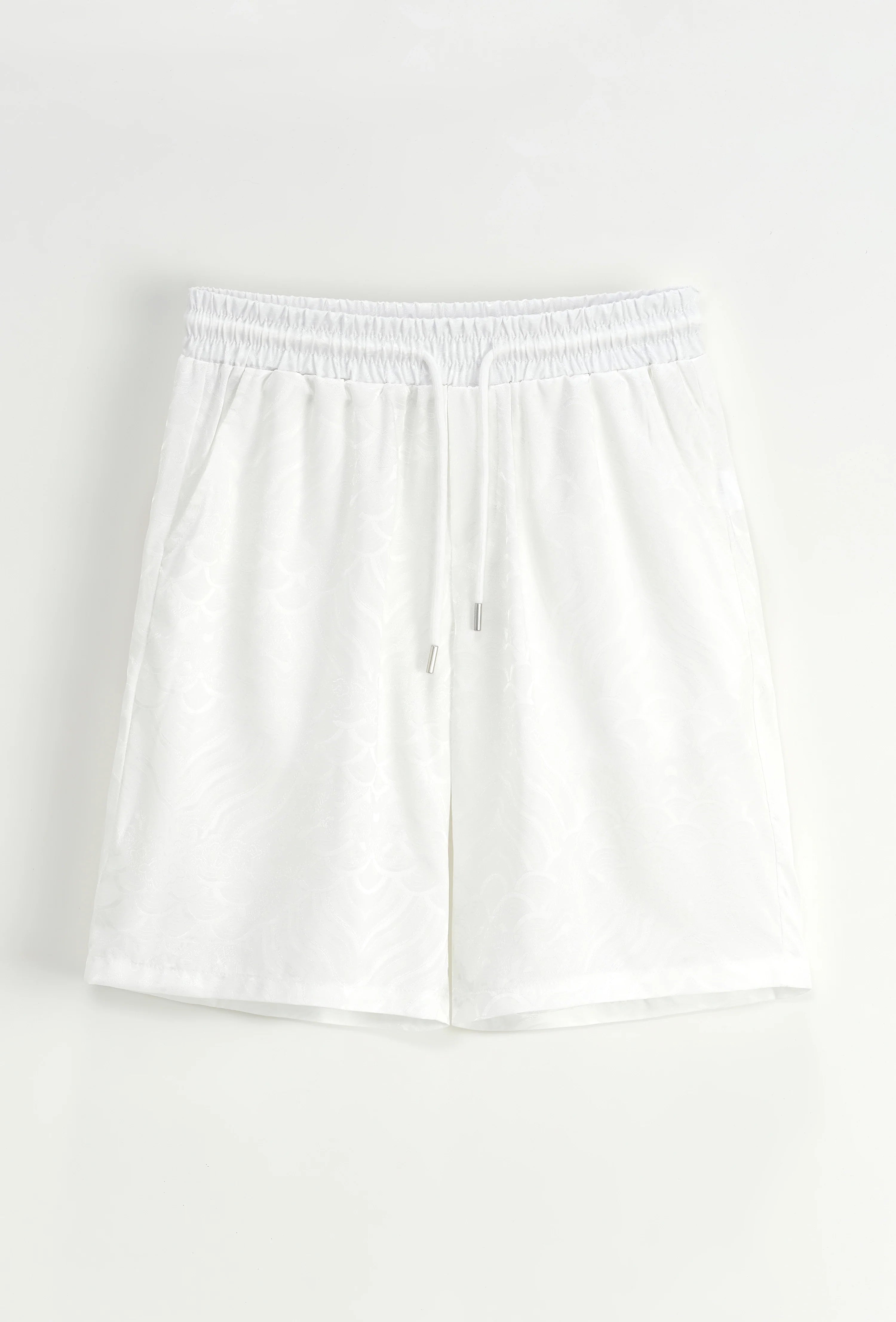 Set van effen shirt en korte broek met patroon - Afbeelding 2
