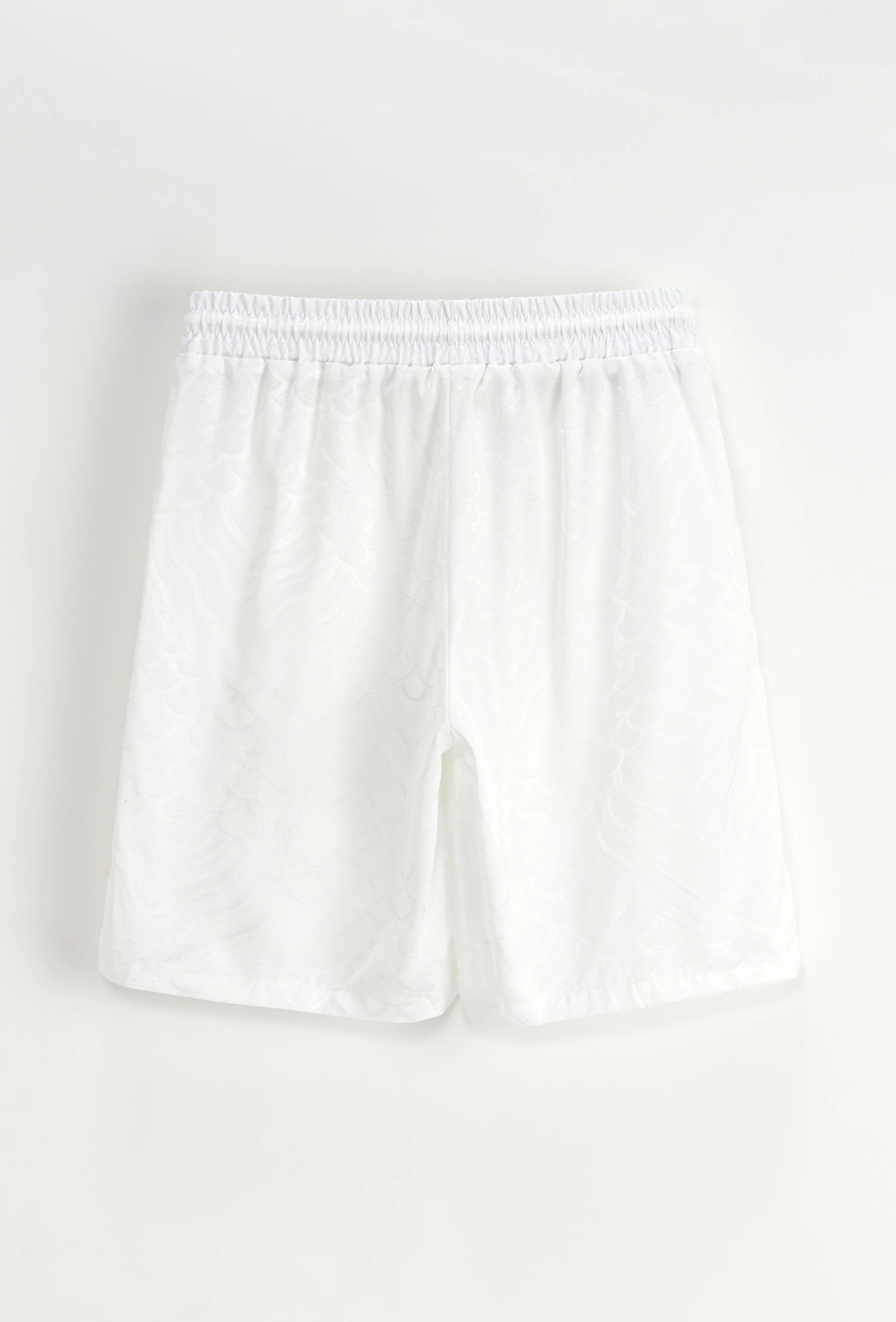 Set van effen shirt en korte broek met patroon - Afbeelding 4