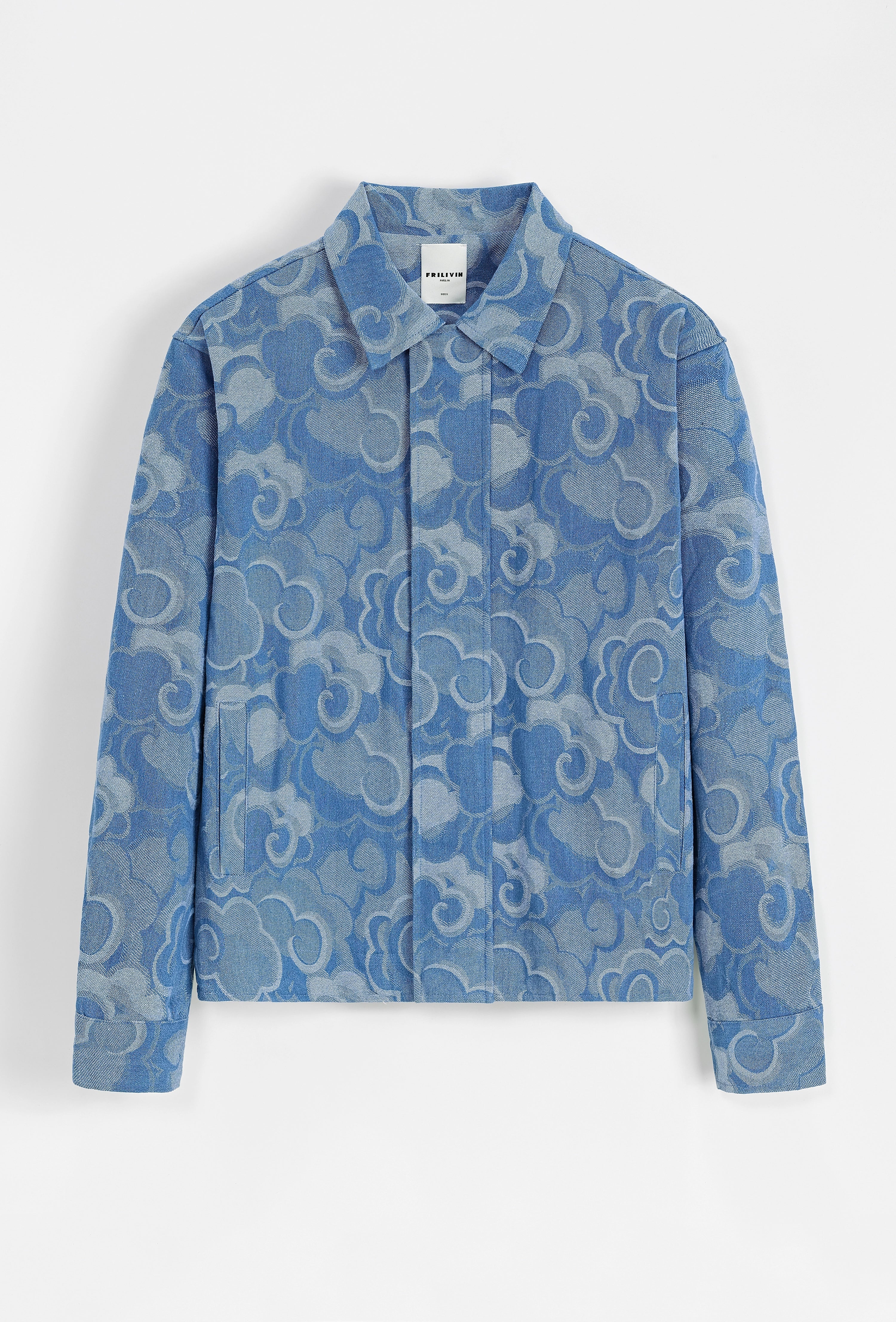 Set van denim jasje en broek met bloemenmotief - Afbeelding 2