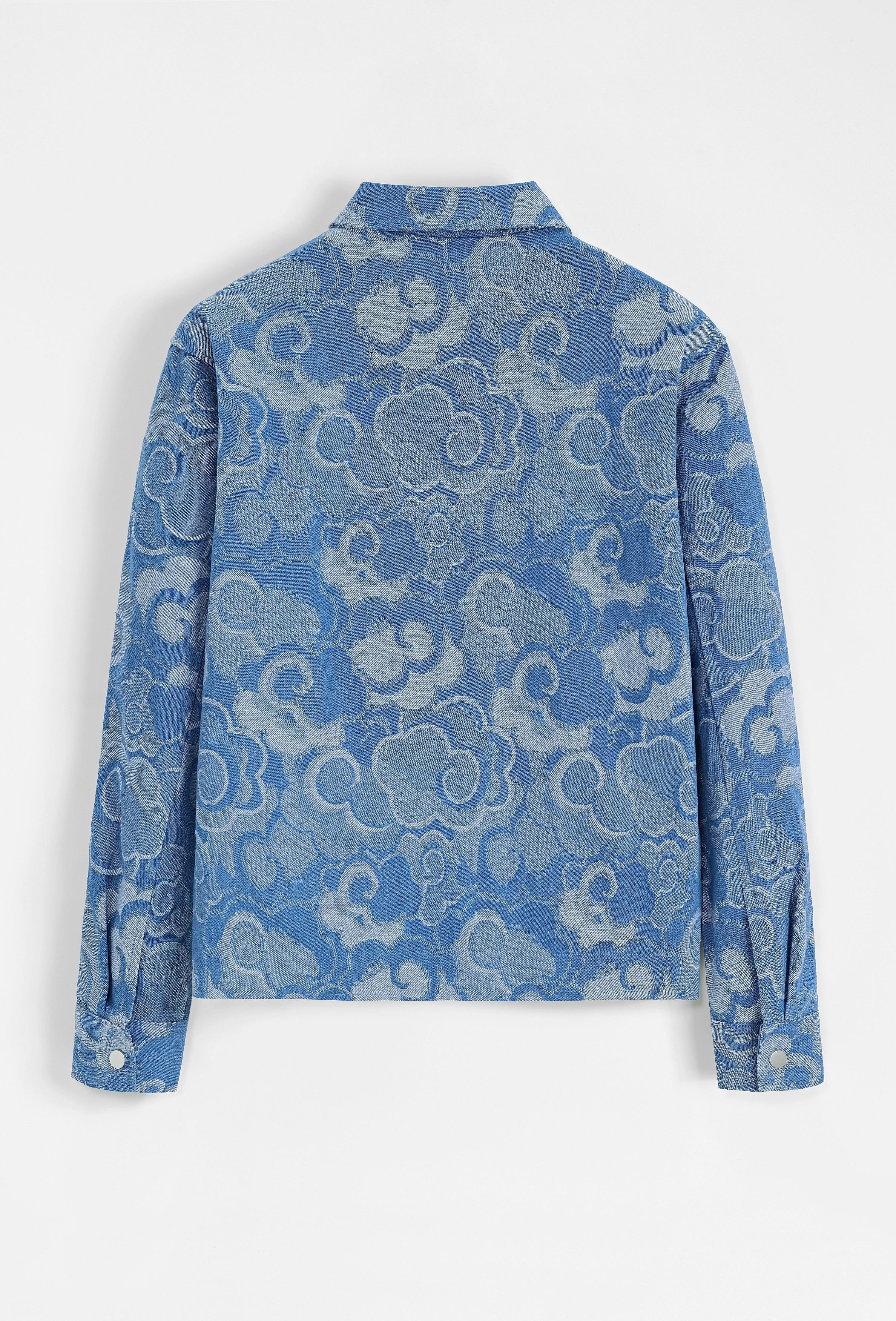 Set van denim jasje en broek met bloemenmotief - Afbeelding 3