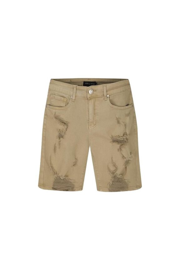Gescheurde stretch denim shorts
