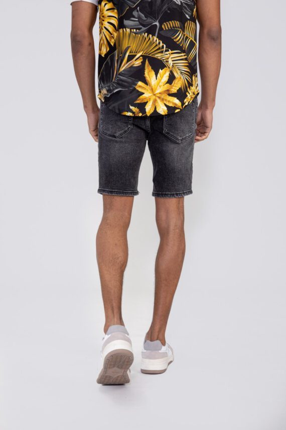 Gescheurde stretch denim shorts