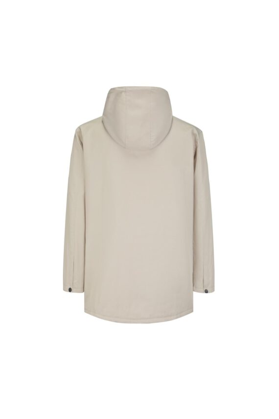 Halflange parka met capuchon