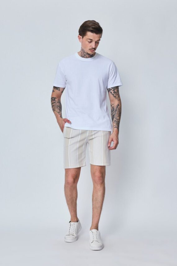 Geruite chino shorts