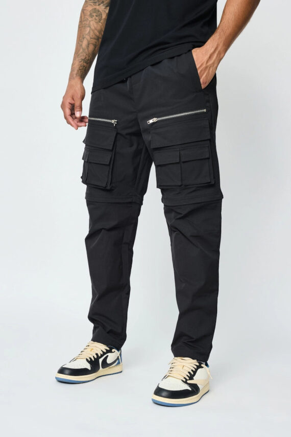 Joggingbroek met meerdere zakken en rits