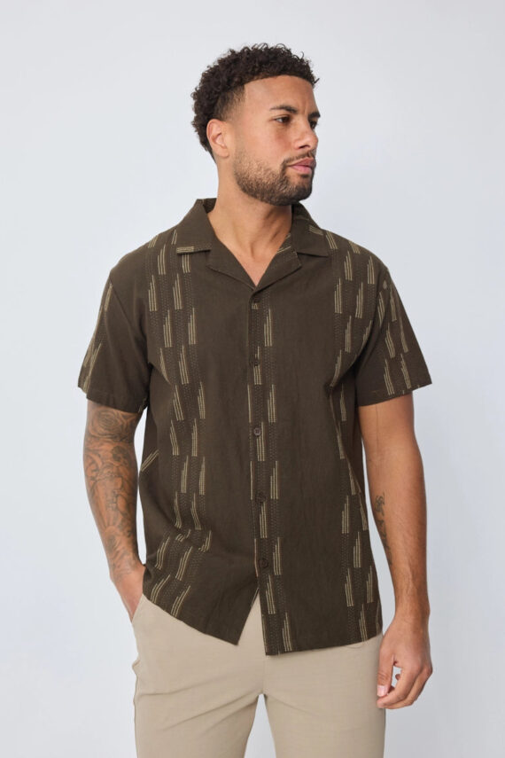 Shirt met korte mouwen en patroon
