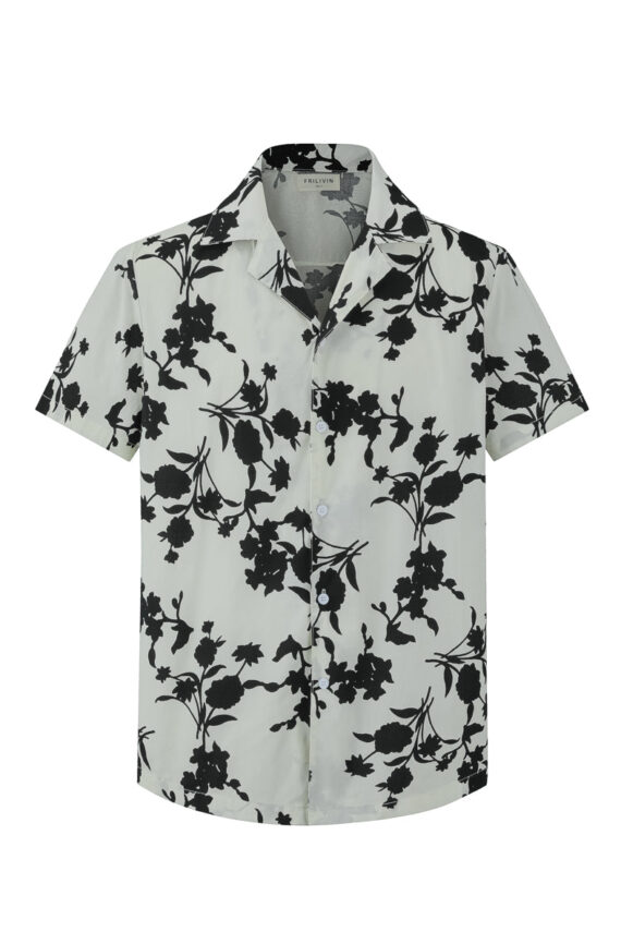 Shirt met korte mouwen en bloemenpatronen