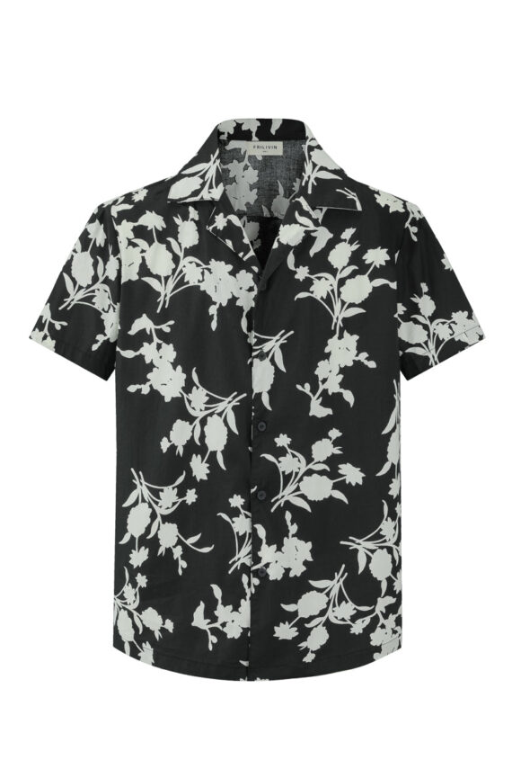 Shirt met korte mouwen en bloemenpatronen