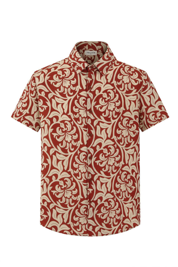 Shirt met korte mouwen en bloemenpatronen