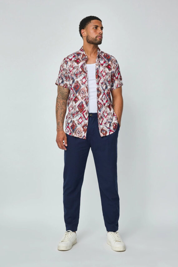 Zomershirt met abstracte print