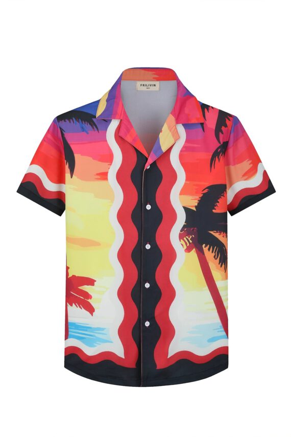 Wave-shirt en zonsondergang