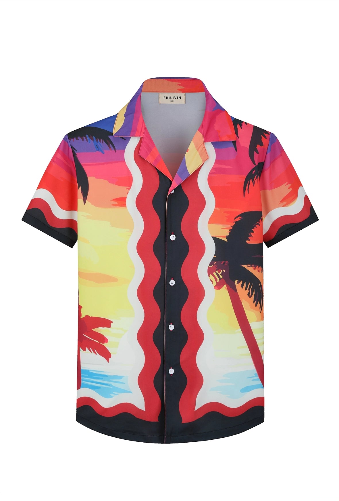 Wave-shirt en zonsondergang