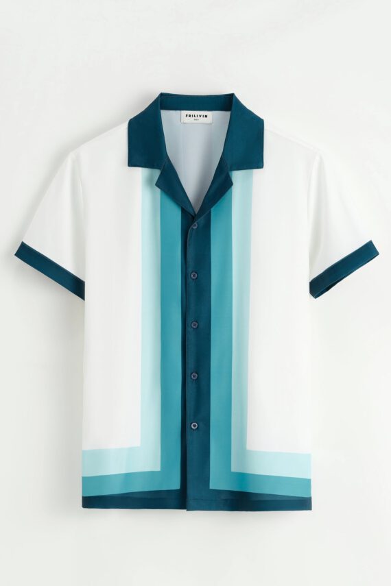 Shirt met korte mouwen en patroon