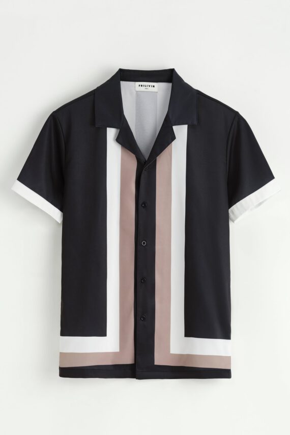 Shirt met korte mouwen en patroon
