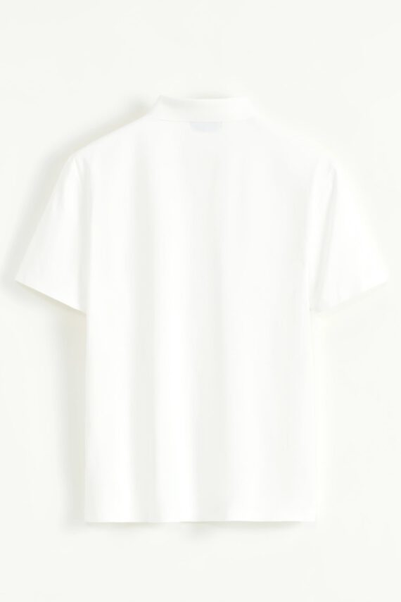 Effen poloshirt met korte mouwen