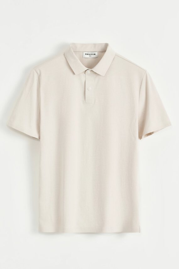 Effen poloshirt met korte mouwen