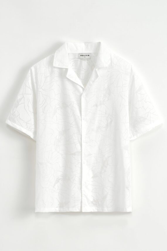 Shirt met korte mouwen en patroon
