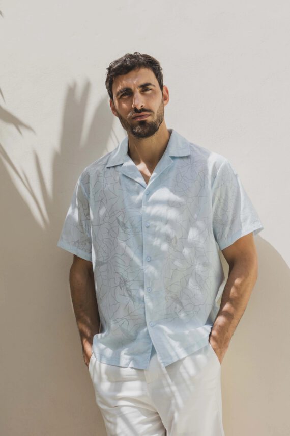 Shirt met korte mouwen en patroon