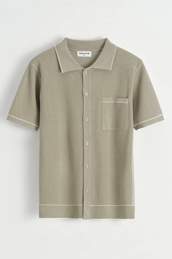 Polo avec détail à rayure
