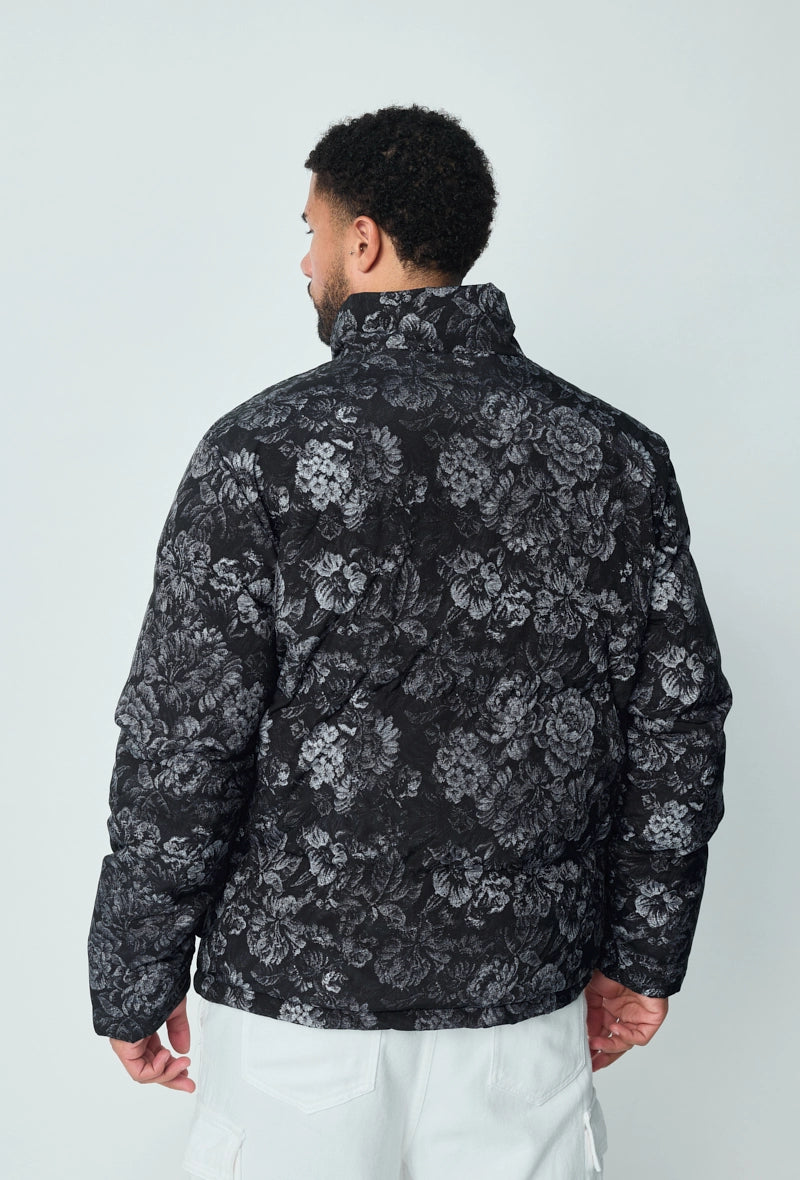 Gewatteerd jack met bloemenprint - Afbeelding 4
