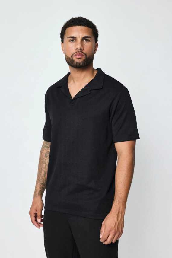 Effen poloshirt met korte mouwen