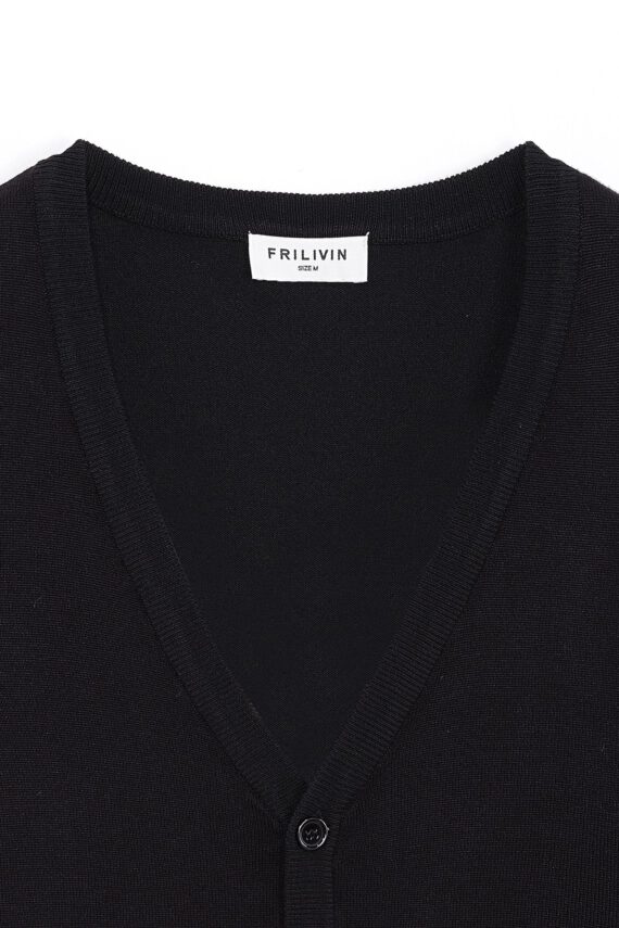 effenkleurige geknoopte cardigan trui