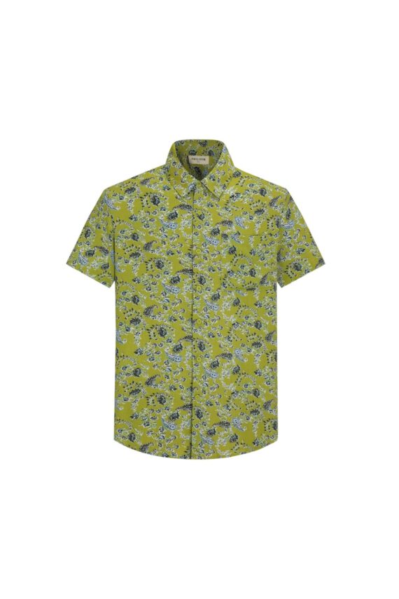 Casual overhemd met bloemenzakje