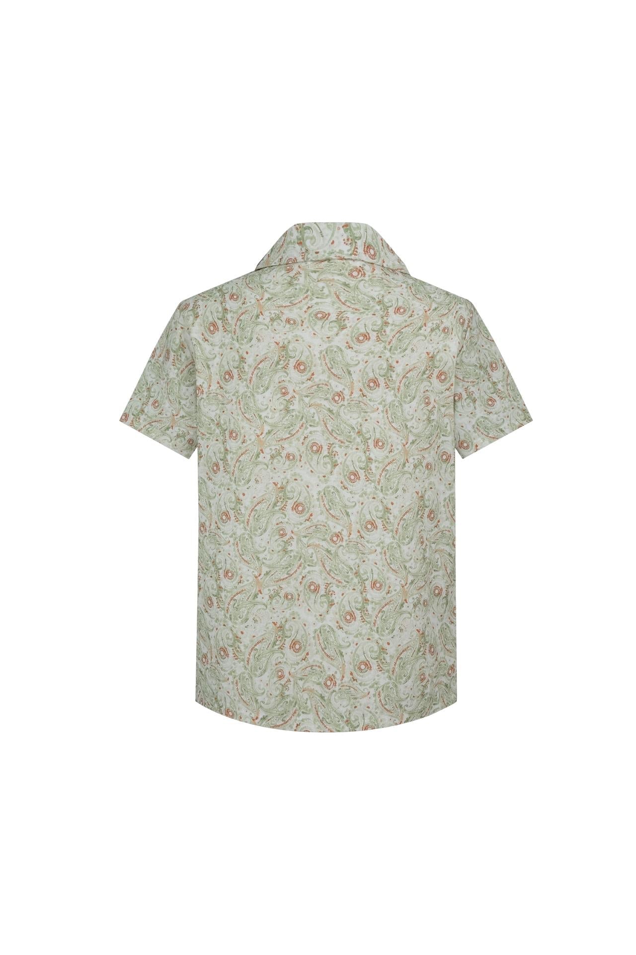 Casual linnen paisley-print overhemd - Afbeelding 2