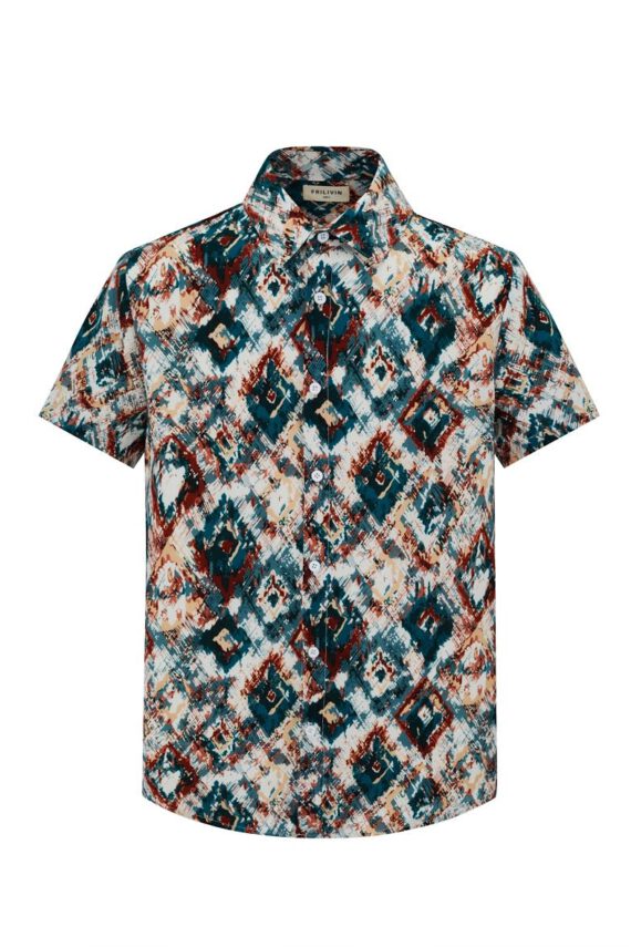 Zomershirt met abstracte print