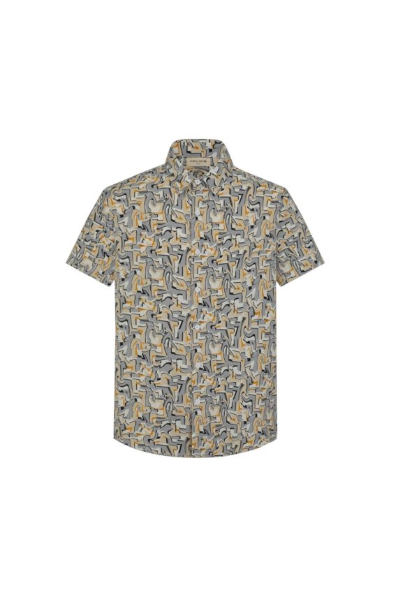 Kort mouwen shirt met abstracte print