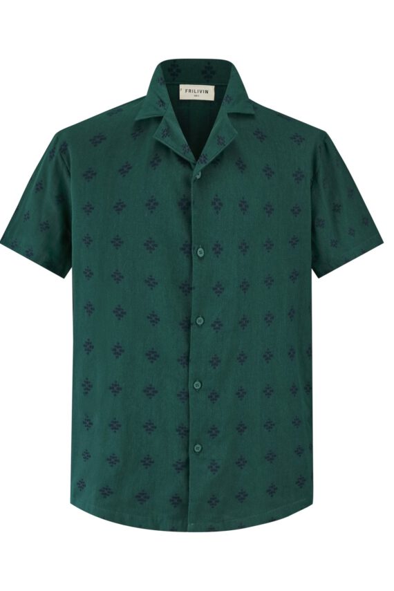 Shirt met korte mouwen en patroon