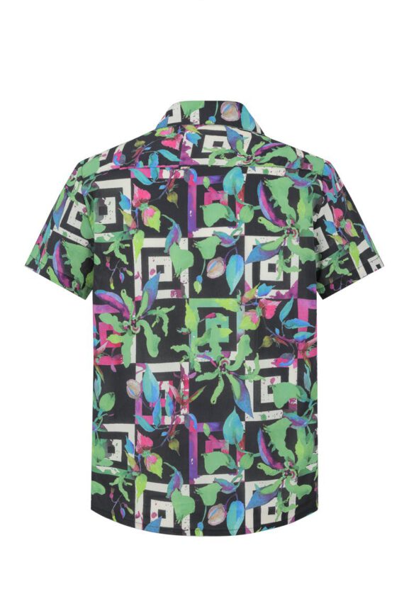 Kort mouwen shirt met abstracte patronen