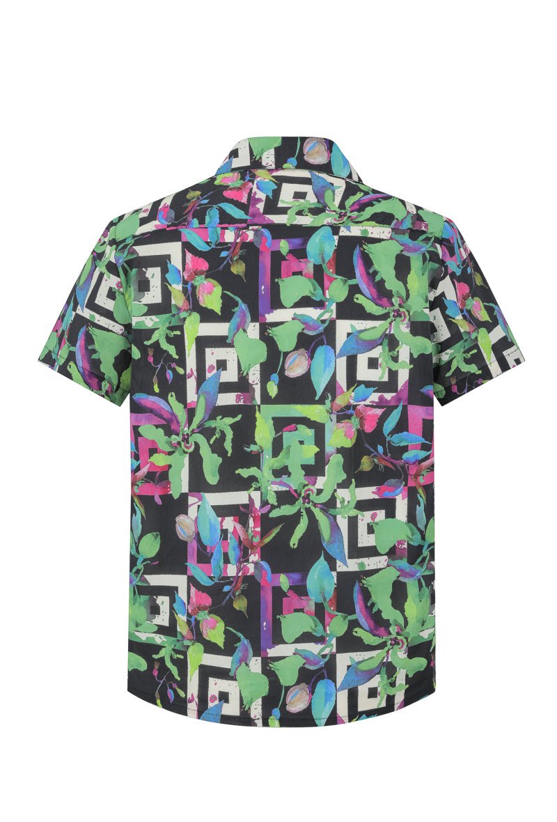 Kort mouwen shirt met abstracte patronen