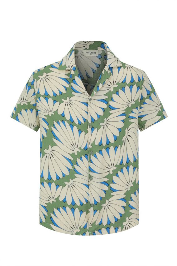 Shirt met korte mouwen en bloemenpatronen
