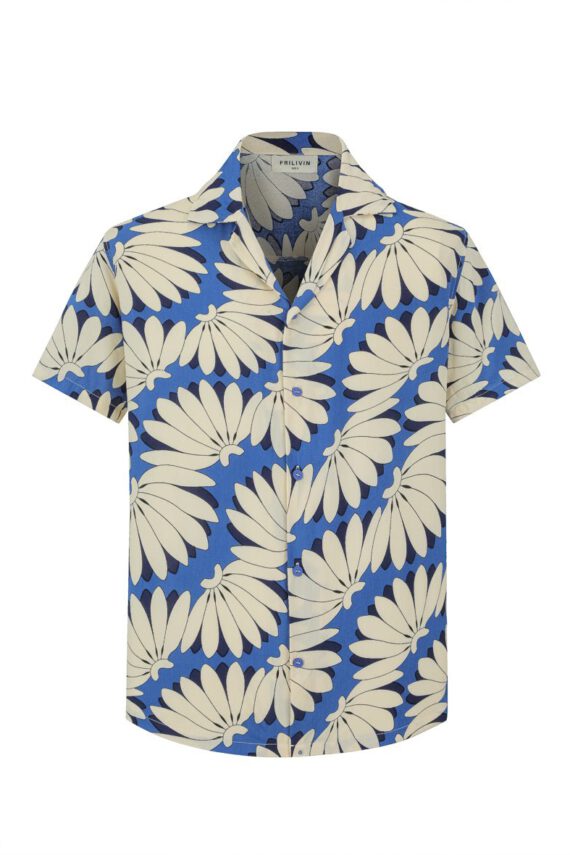 Shirt met korte mouwen en bloemenpatronen