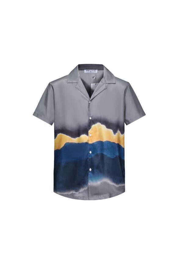 Gestructureerd bedrukt shirt