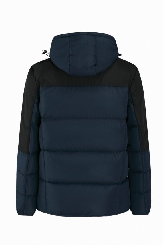 Kort donsjack met capuchon