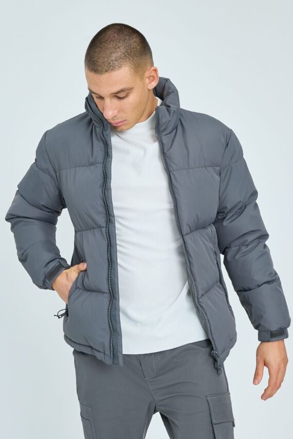 Short puffer down jacket