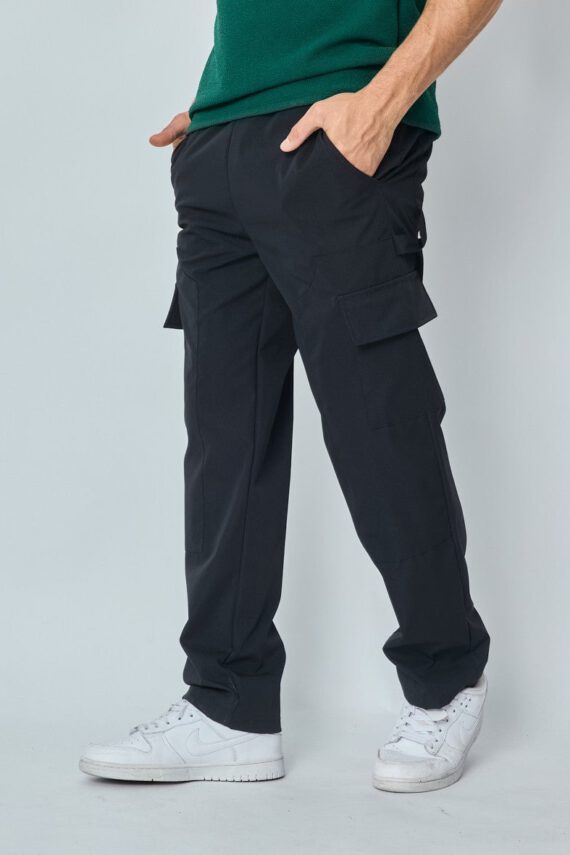 Trendy effen cargo joggingbroek