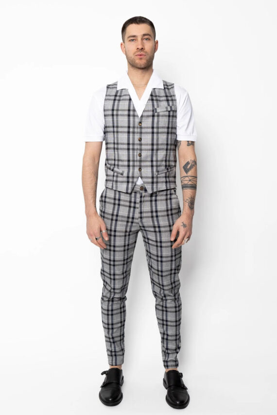 Geruite pantalon