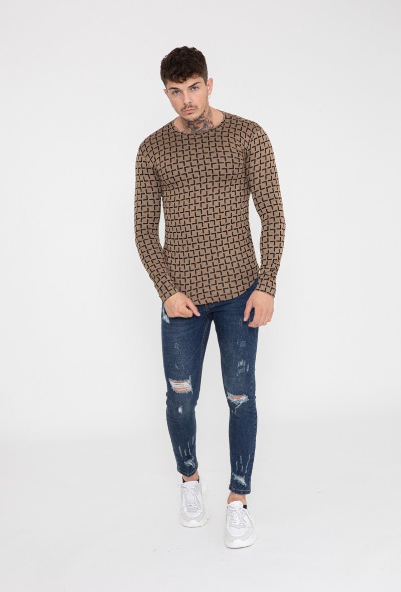 Grafisch T-shirt met lange mouwen - Afbeelding 3