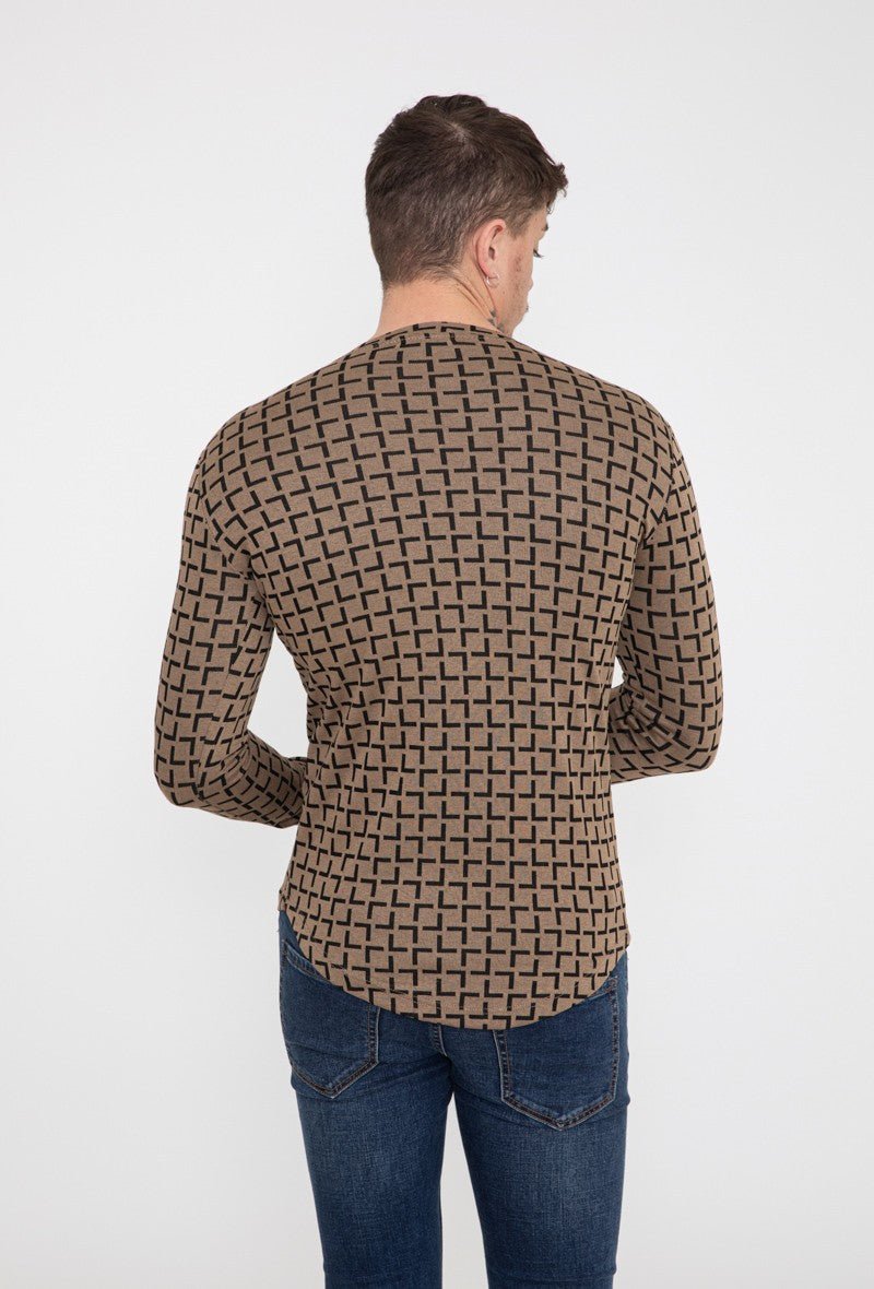 Grafisch T-shirt met lange mouwen - Afbeelding 7