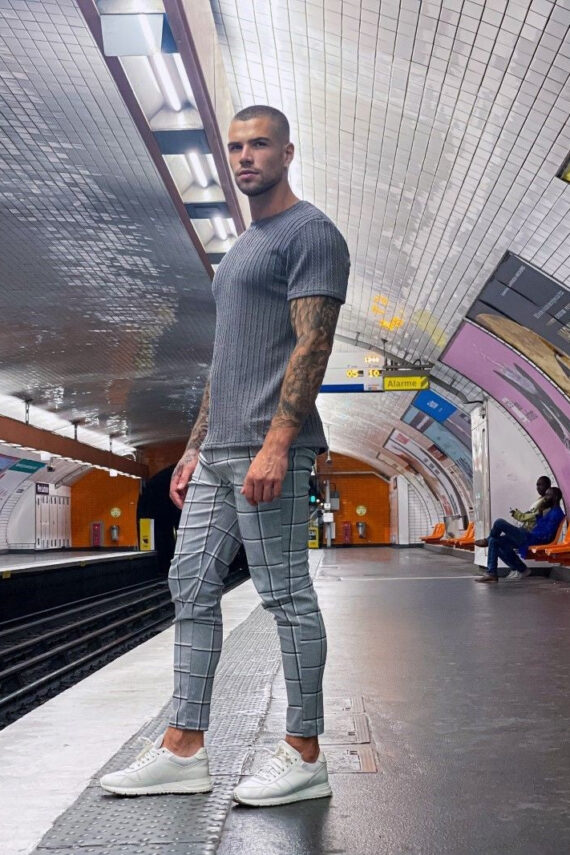 Geruite broek