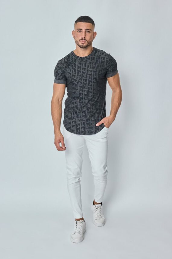 T-shirt met barokpatroon