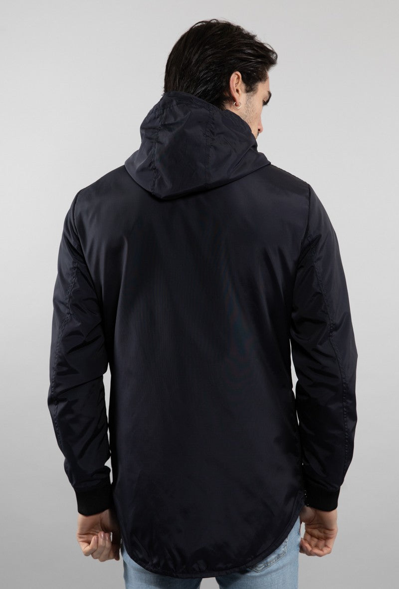 Lange oversized windjack