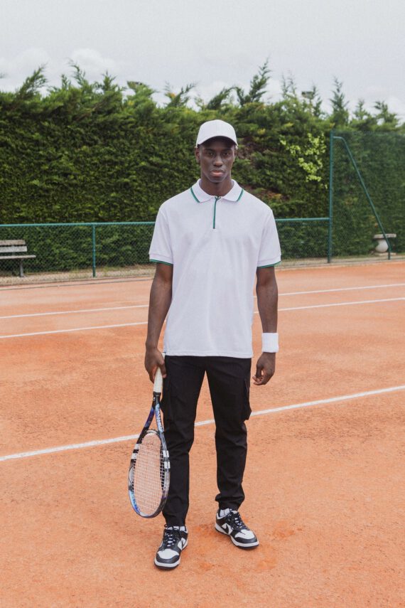 Effen poloshirt met korte mouwen