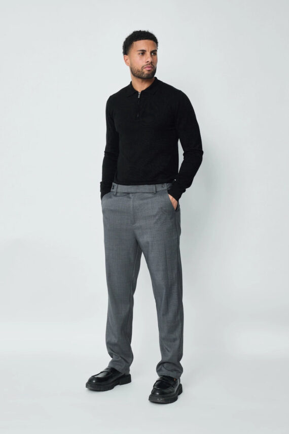 Broek met dubbele knopen